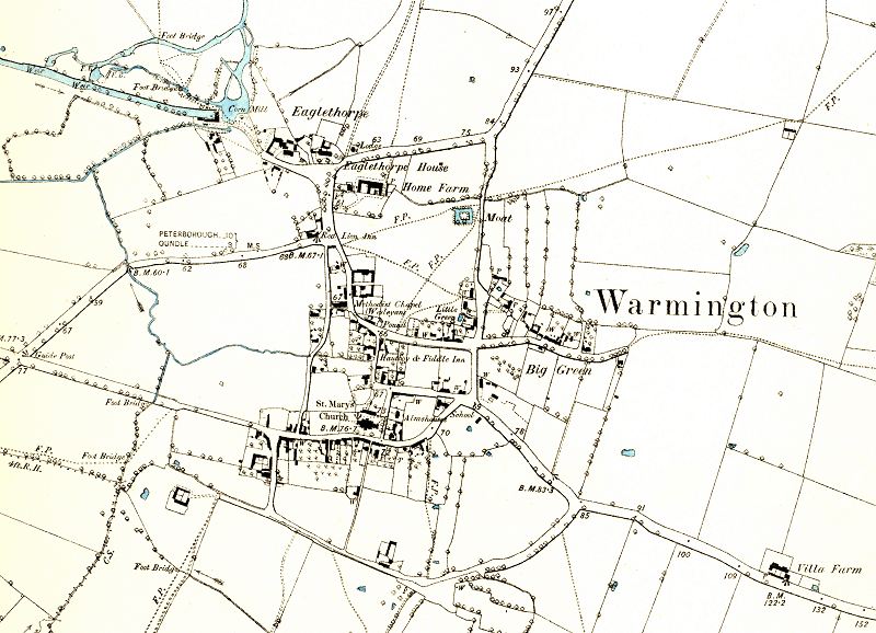 Map of Warmington 1887